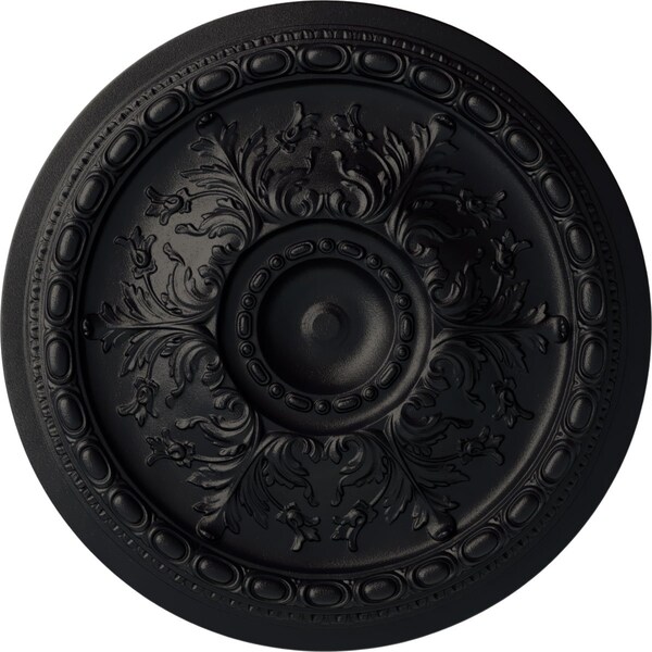 Ekena Millwork Stockport Ceiling Medallion (Fits Canopies up to 6 1/4"), Hand-Painted Steel Gray, 28"OD x 2 3/4"P CM28STSGS - main